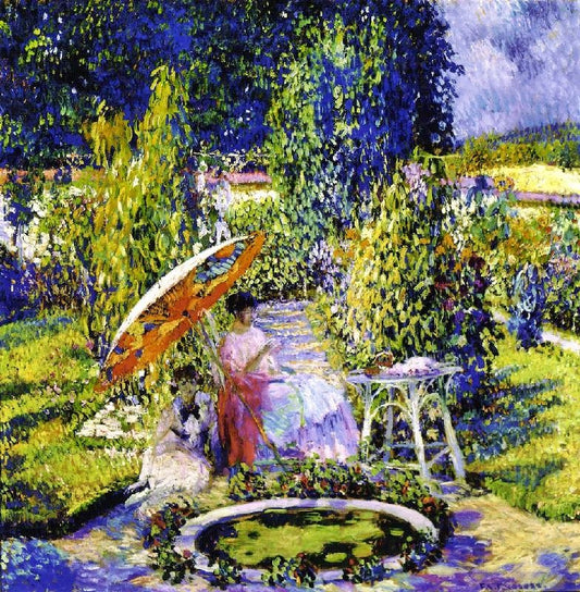 The Garden Umbrella by Frederick Carl Frieseke