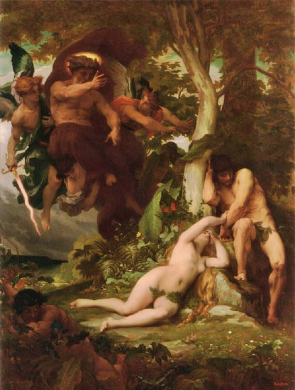 The Expulsion Of Adam And Eve From The Garden Of Paradise by Alexandre Cabanel