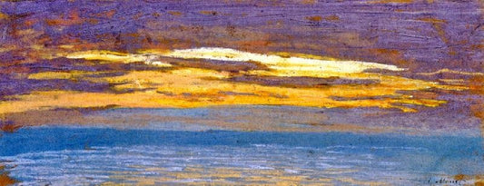 View Of The Sea At Sunset by Claude Oscar Monet