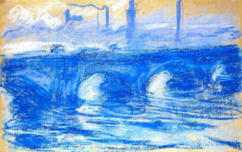 Waterloo Bridge by Claude Oscar Monet