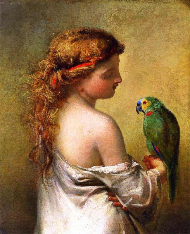 The Princess Prattles To Her Parrot by James E. Freeman