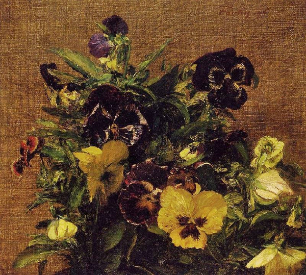 Pansies by Henri Fantin-Latour