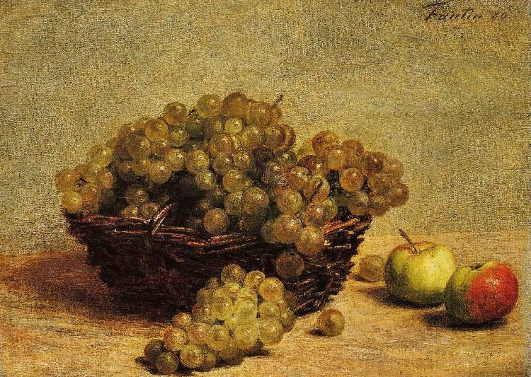Nature Morte: Raisin Et Pommes D’Api by Henri Fantin-Latour