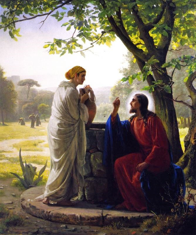 Jesus And The Samaritan Woman by Carl Heinrich Bloch