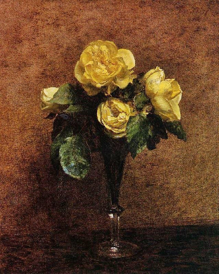 Fleurs: Roses Marechal Neil by Henri Fantin-Latour