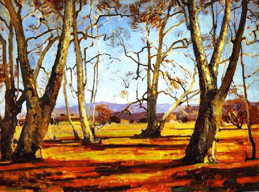 Sycamores by William Wendt