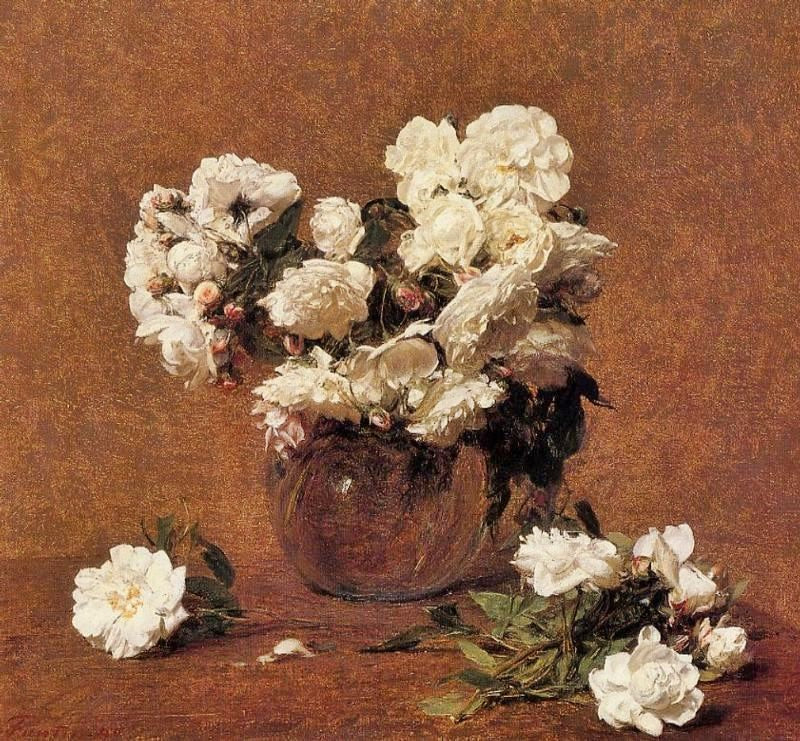 Roses Aime Vieberg by Henri Fantin-Latour