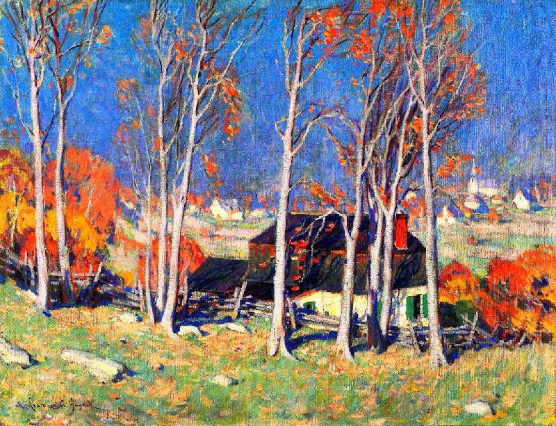 Lonely Village On The Saint Lawrence by Clarence Gagnon