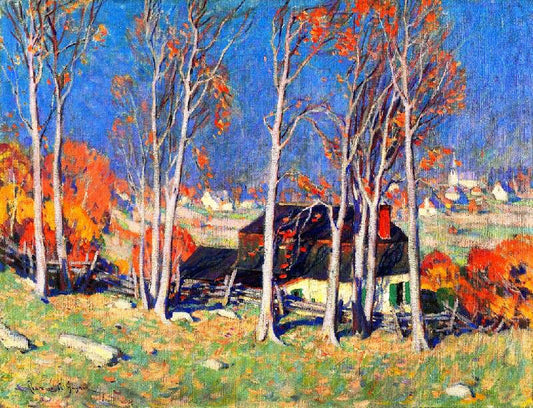Lonely Village On The Saint Lawrence by Clarence Gagnon