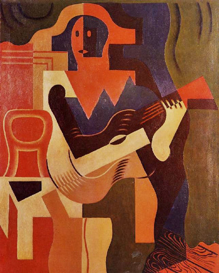 Harlequin With Guitar by Juan Gris
