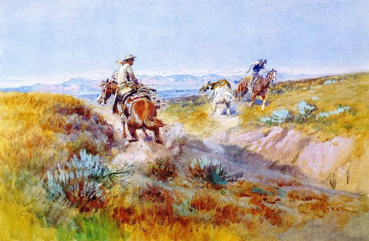 When Cows Were Wild by Charles Marion Russell