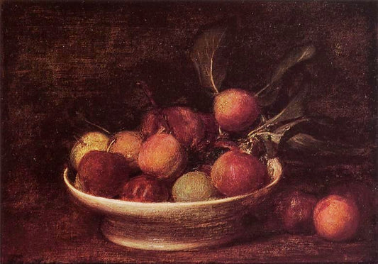 Plums And Peaches by Henri Fantin-Latour