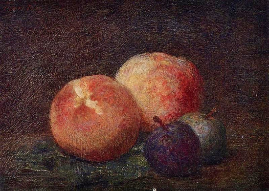 Two Peaches And Two Plums by Henri Fantin-Latour