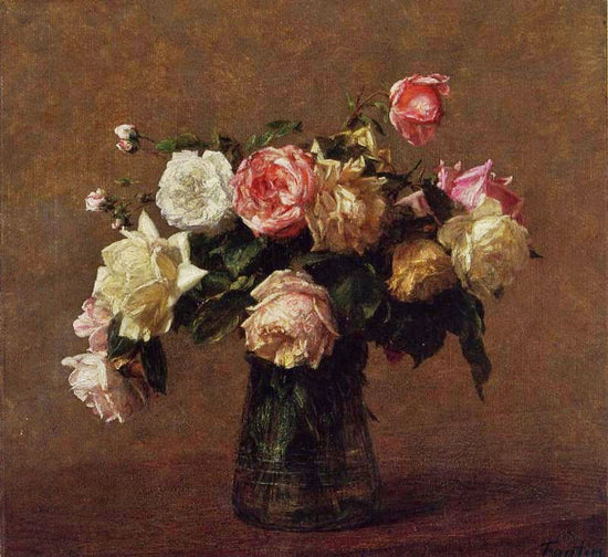Bouquet Of Roses by Henri Fantin-Latour