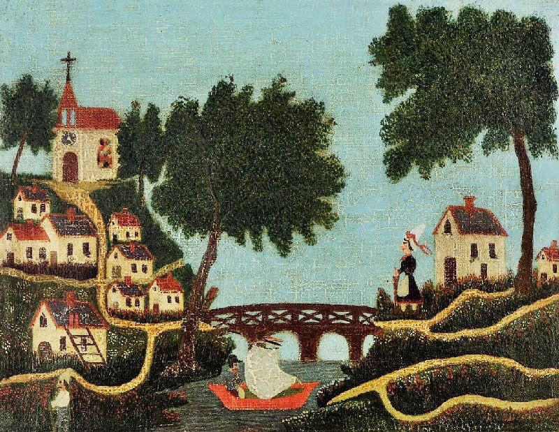 Landscape With Bridge by Henri Rousseau