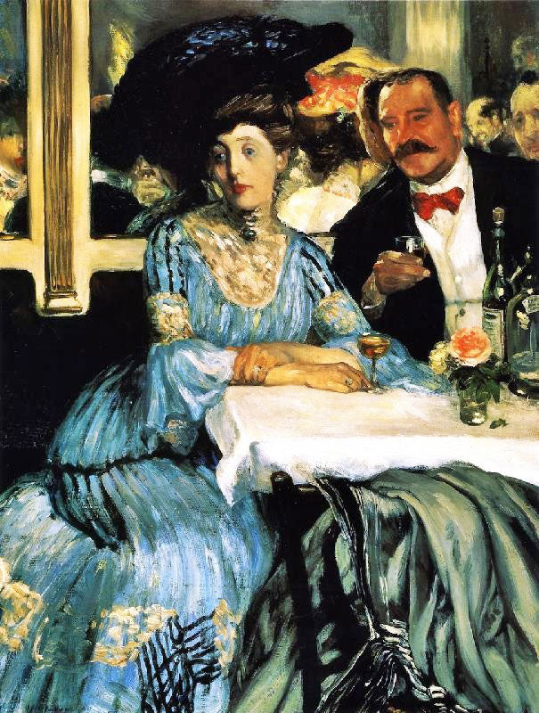 Chez Mouquin by William James Glackens