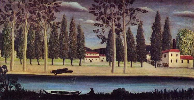 River Bank by Henri Rousseau