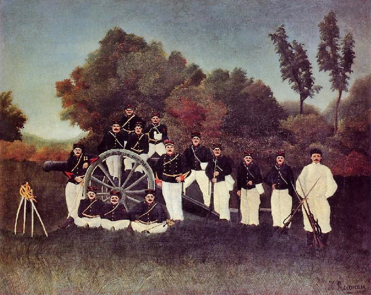 The Artillerymen by Henri Rousseau