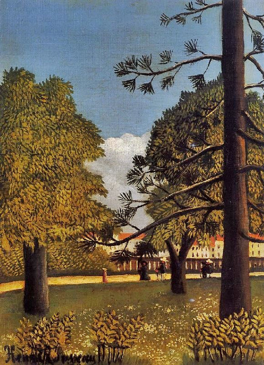 View Of Parc De Montsouris by Henri Rousseau