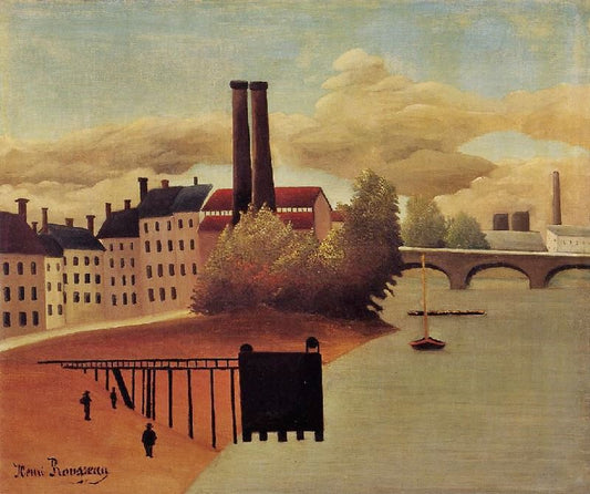 View Of The Outskirts Of Paris by Henri Rousseau