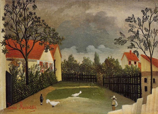 The Poultry Yard by Henri Rousseau