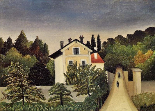 Landscape On The Banks Of The Oise, Area Of Chaponval by Henri Rousseau
