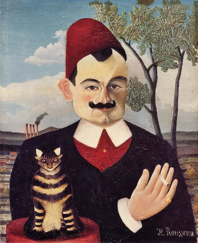 Portrait Of Monsieur X., Pierre Loti by Henri Rousseau