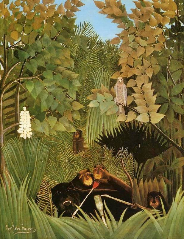 The Merry Jesters by Henri Rousseau