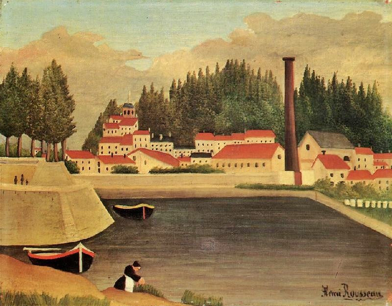 VILLAGE NEAR A FACTORY