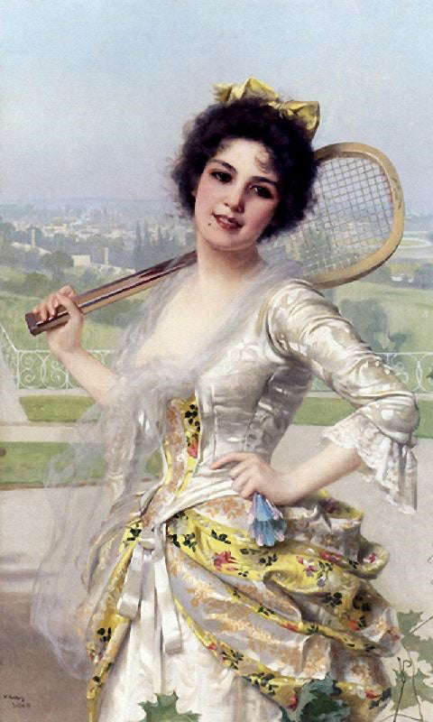 An Elegant Player by Vittorio Matteo Corcos