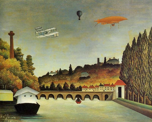 View Of The Bridge At Sevres by Henri Rousseau
