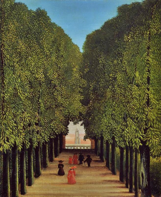 The Avenue In The Park At Saint-Cloud by Henri Rousseau
