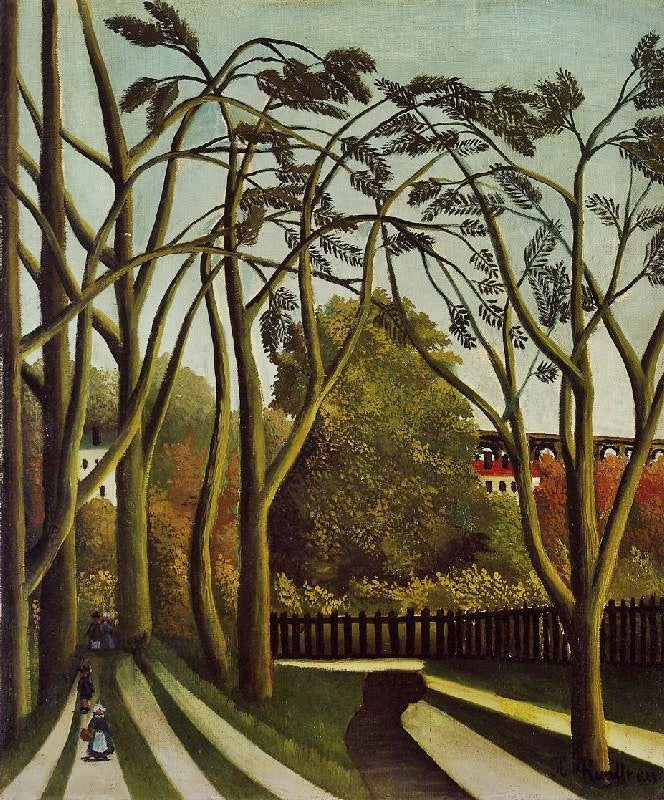 LANDSCAPE ON THE BANKS OF THE BIEVRE AT BICETRE, SPRING