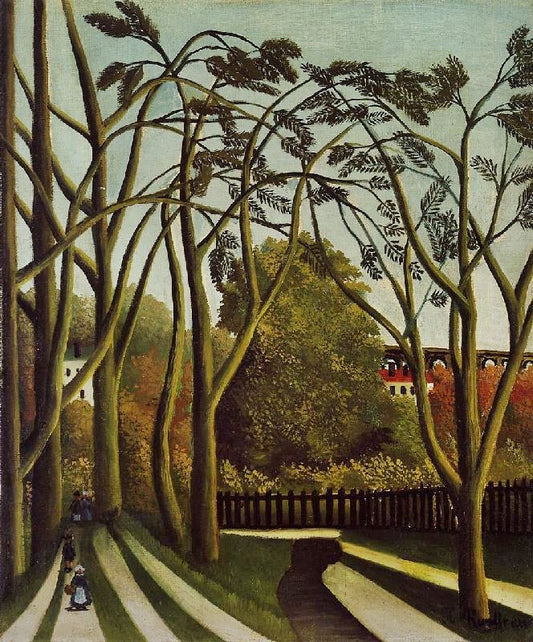 Landscape On The Banks Of The Bievre At Bicetre, Spring by Henri Rousseau