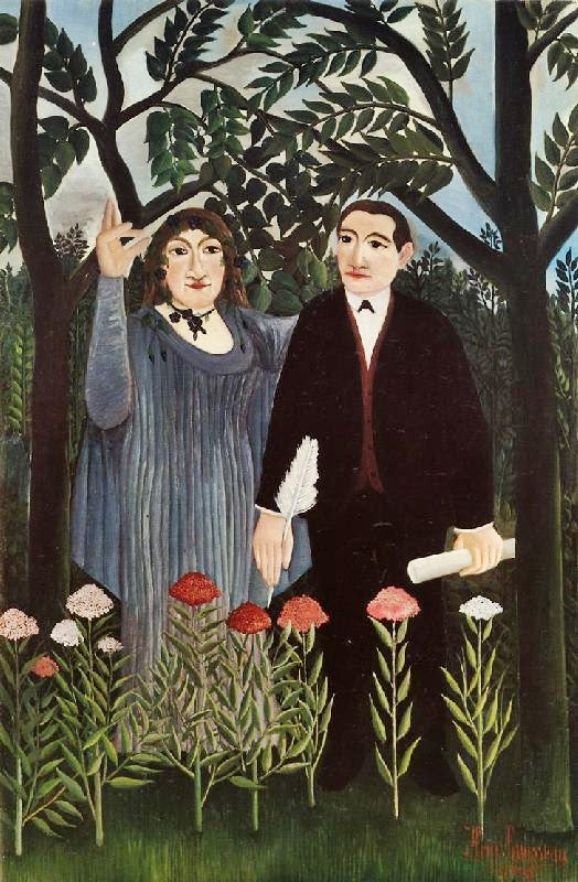 The Muse Inspiring The Poet by Henri Rousseau
