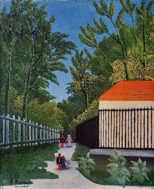 Walking In The Parc Montsouris by Henri Rousseau