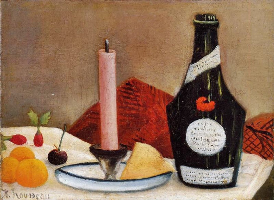 The Pink Candle by Henri Rousseau