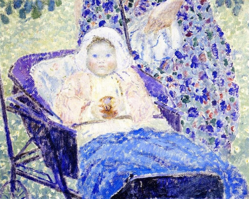 Baby In Pram by Frederick Carl Frieseke