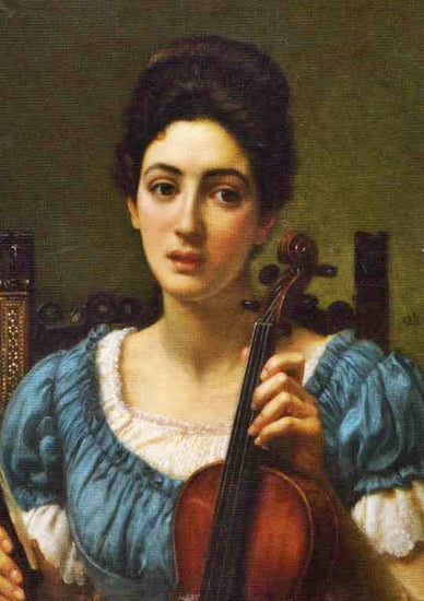 The Violinist by Sir Edward John Poynter