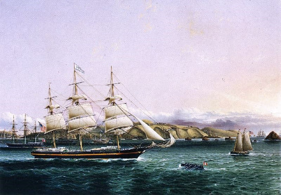 The Edward O’Brien Entering Port by James E. Buttersworth