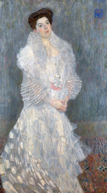 Portrait Of Hermine Gallia by Gustav Klimt