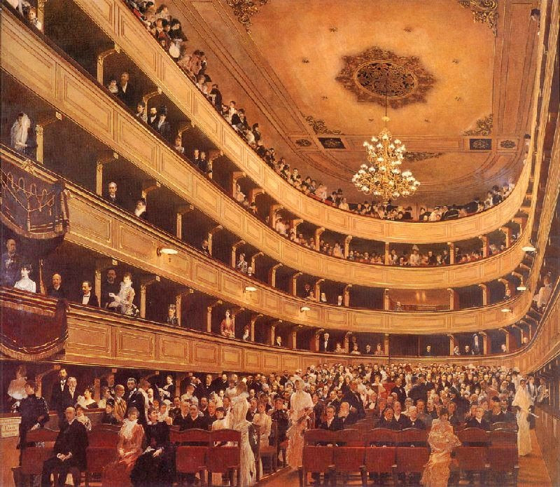 The Old Burgtheater, 1888 by Gustav Klimt