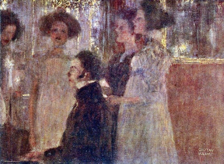 Schubert At The Piano I by Gustav Klimt