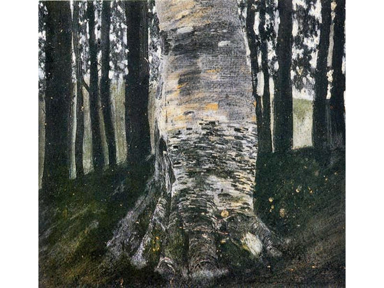 Birch In A Forest by Gustav Klimt