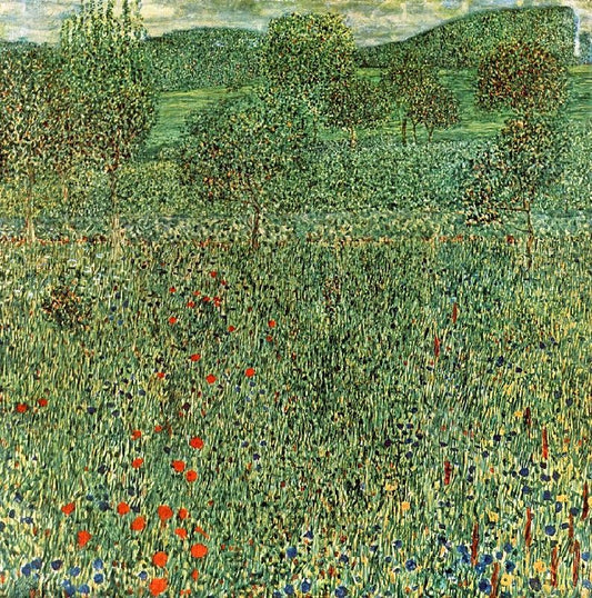 Blooming Field by Gustav Klimt
