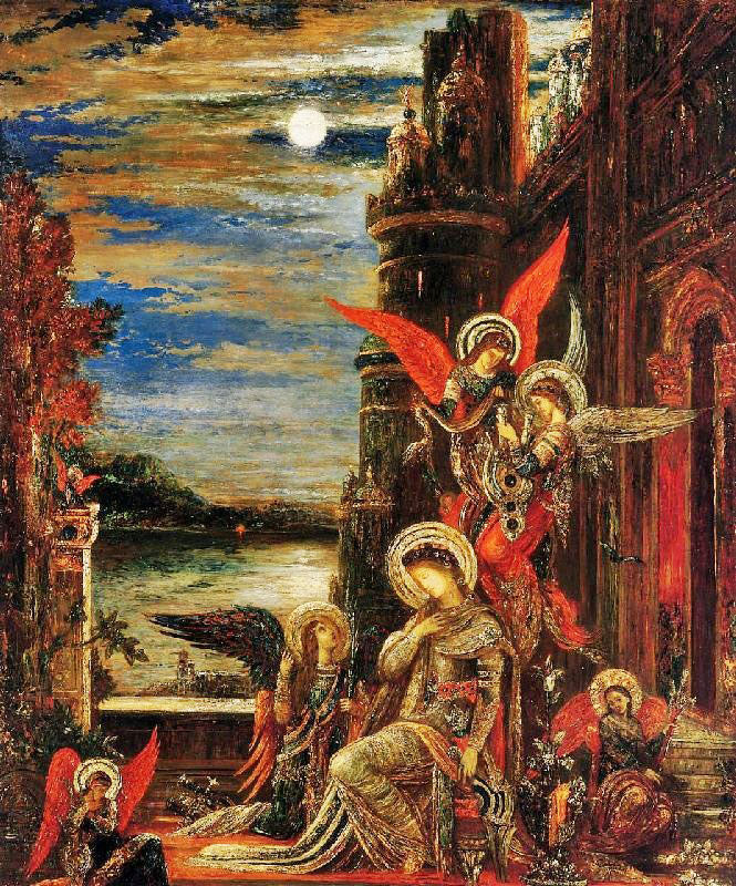 Saint Cecilia: Angels Announcing Her Impending Martyrdom by Gustave Moreau