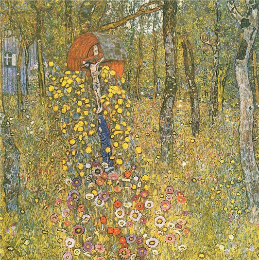 Farm Garden With Crucifix by Gustav Klimt