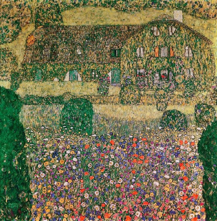 Country House By The Attersee by Gustav Klimt