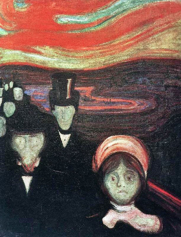 Anxiety by Edvard Munch