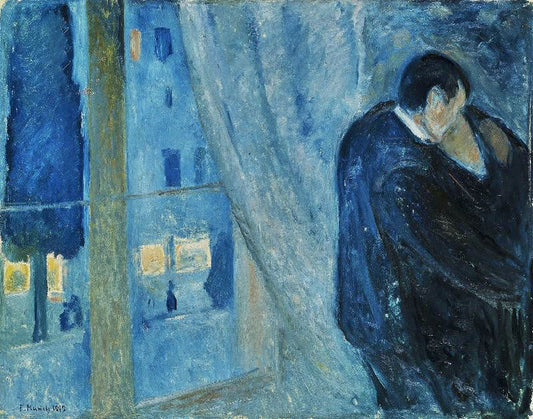 Kiss By The Window by Edvard Munch